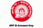 RPF SI Answer Key