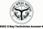 UPSSSC X Ray Technician Answer Key